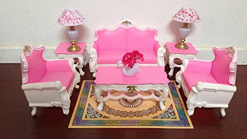 Deluxe Living Room Playset for Barbie Dolls