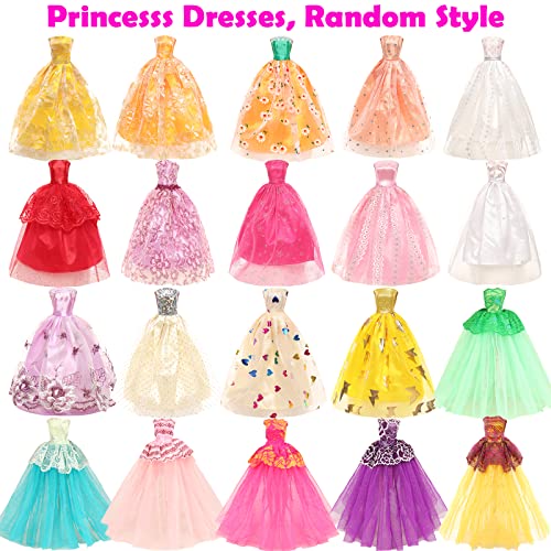 57-Piece Barbie Doll Clothes and Accessories Bundle