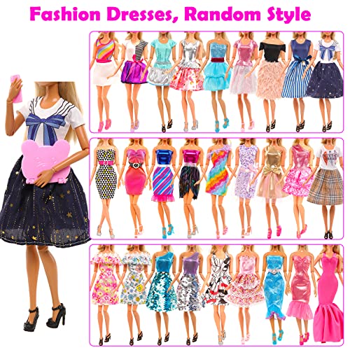 57-Piece Barbie Doll Clothes and Accessories Bundle