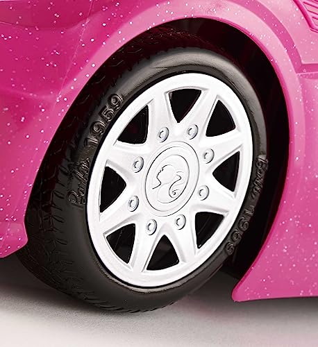 Barbie Sparkly Pink Car and Doll Set