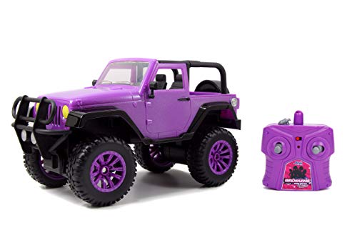 Barbie-themed Purple Jeep R/C Toy (1:16 Scale)