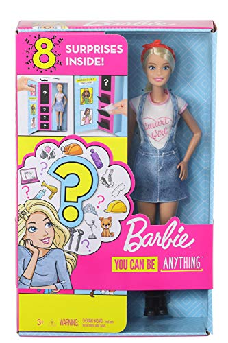 Barbie Surprise Doll, Blonde with 2 Career Looks and Accessories