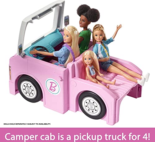 Barbie 3-In-1 Dreamcamper with 50 Accessories