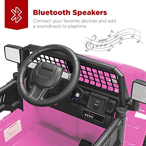 12V Barbie Truck Car w/ Parent Control, LED Lights