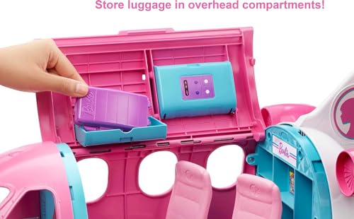 Barbie Airplane Playset, Dreamplane with 15+ Accessories Including Puppy, Snack Cart, Reclining Seats and More (Amazon Exclusive)