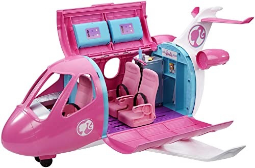 Barbie Airplane Playset, Dreamplane with 15+ Accessories Including Puppy, Snack Cart, Reclining Seats and More (Amazon Exclusive)