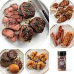 Beef Favorites: Sirloins, Chicken, Burgers, Franks, Tartlets