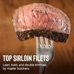 Beef Favorites: Sirloins, Chicken, Burgers, Franks, Tartlets