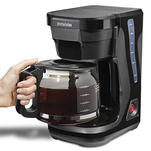 12 Cup FrontFill Drip Coffee Maker, Black/Silver