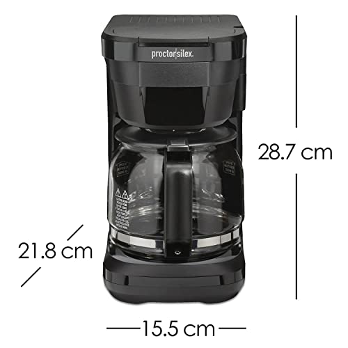 12 Cup FrontFill Drip Coffee Maker, Black/Silver