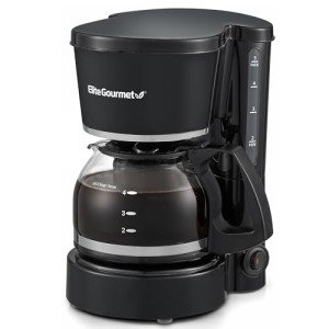 Elite Gourmet EHC-5055# Black Drip Coffee Maker