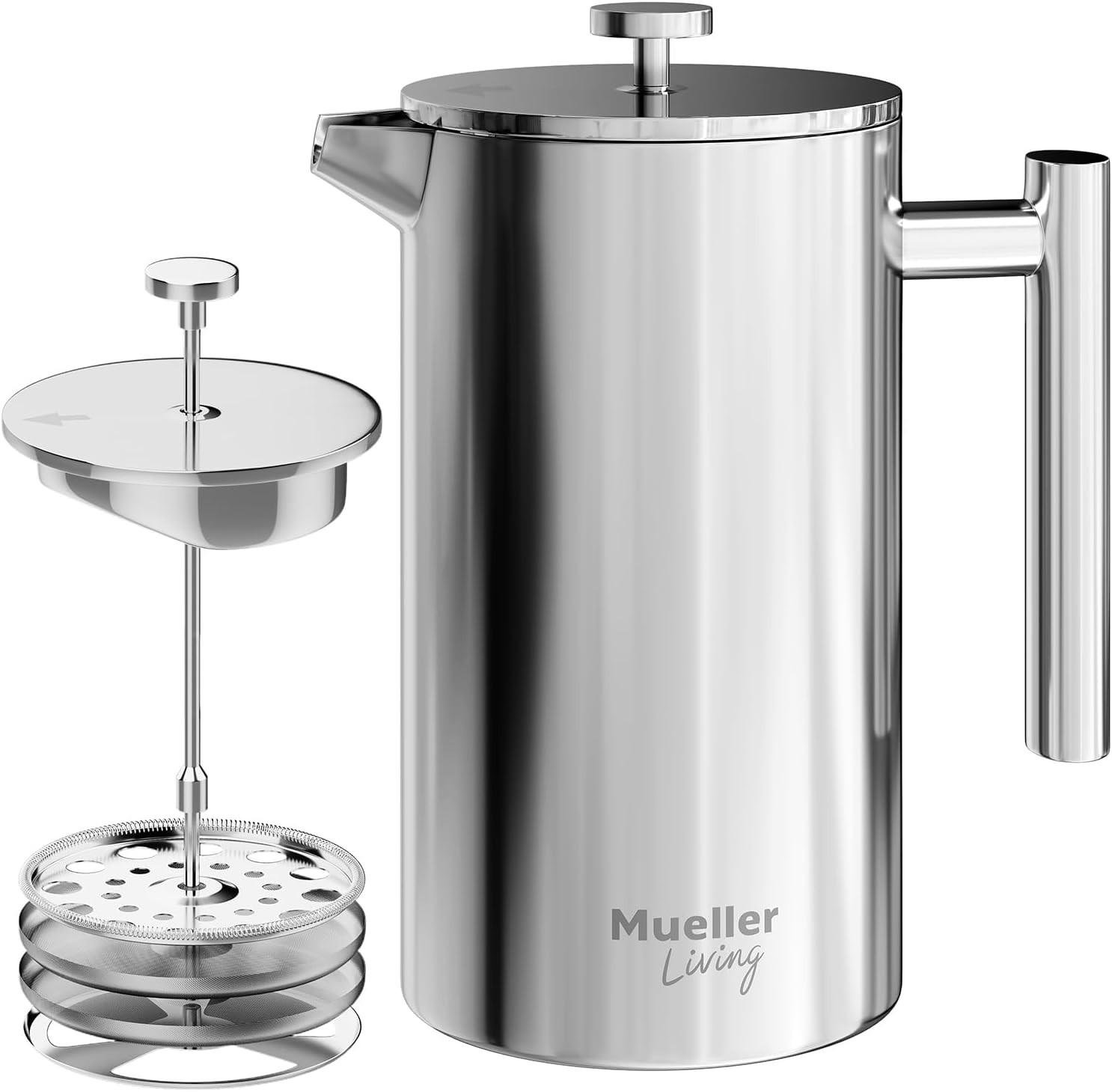 Mueller Double Insulated Stainless Steel French Press
