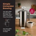 Mueller Double Insulated Stainless Steel French Press