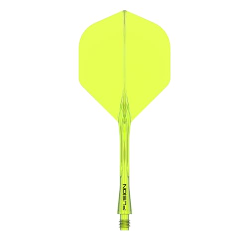 Winmau Fusion Fluoro Yellow Dart Flight & Shaft Set