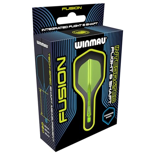 Winmau Fusion Fluoro Yellow Dart Flight & Shaft Set