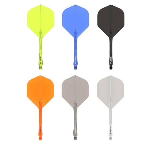 Winmau Fusion Fluoro Yellow Dart Flight & Shaft Set