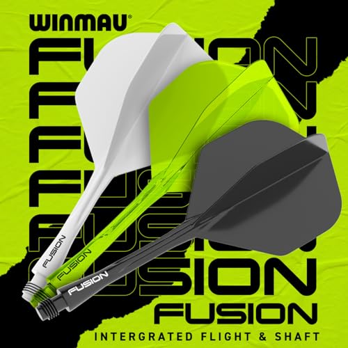 Winmau Fusion Fluoro Yellow Dart Flight & Shaft Set
