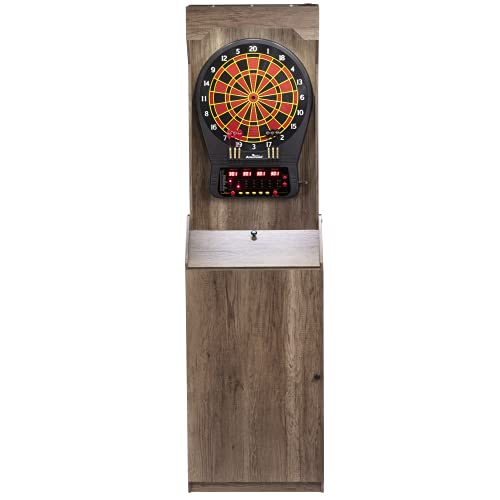 Arachnid E650 Rustic Freestanding Dartboard Cabinet Set
