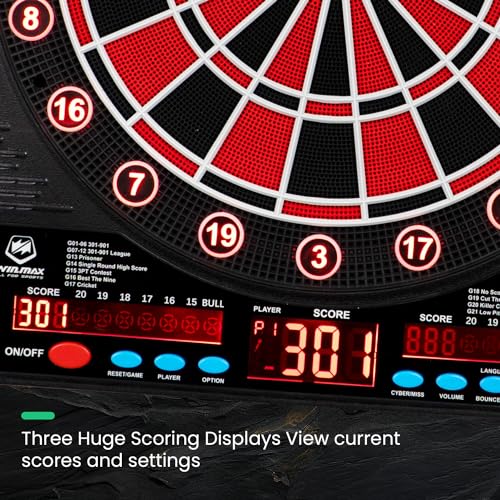 LED Electronic Dart Board for Up to 8 Players