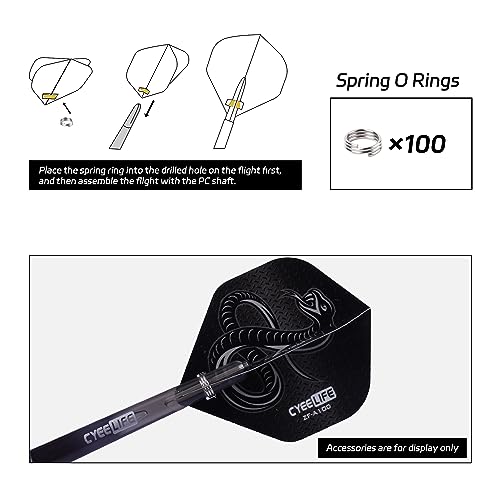 CyeeLife Dart Flight Hole Punch Tool Set