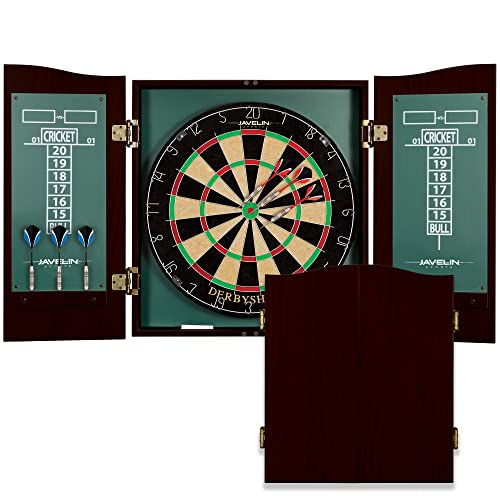 Derbyshire Dart Board Set with Scoreboard & Darts
