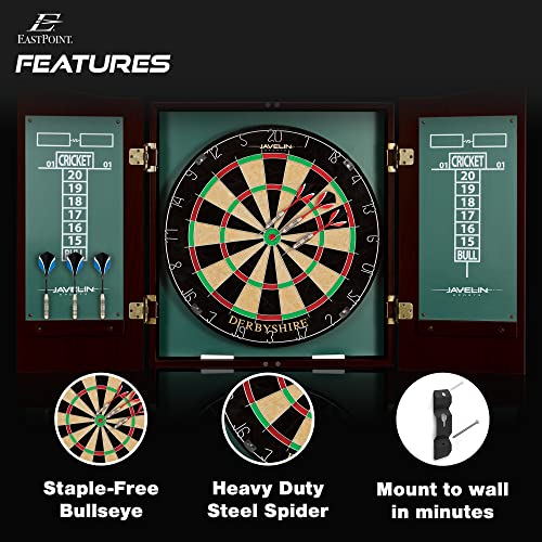 Derbyshire Dart Board Set with Scoreboard & Darts