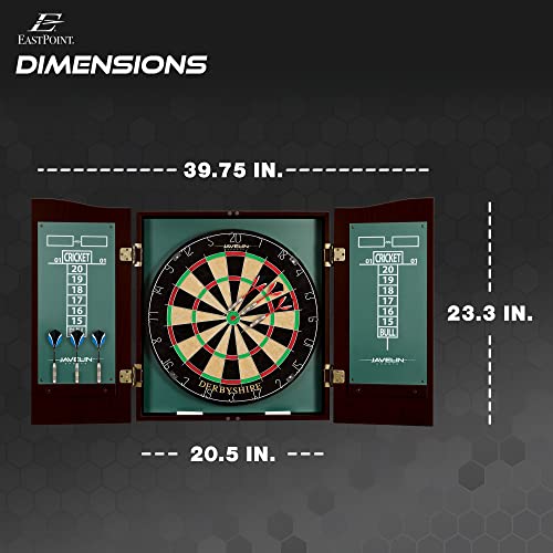 Derbyshire Dart Board Set with Scoreboard & Darts