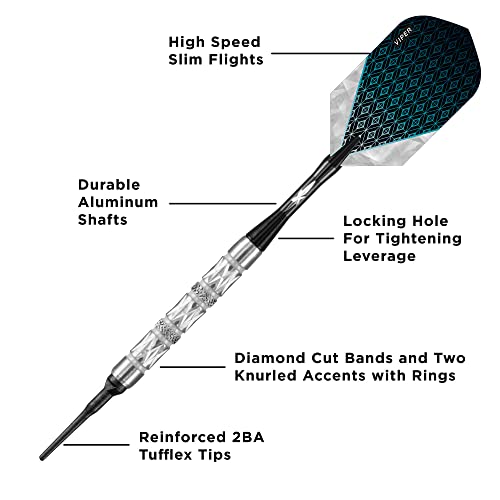 Viper Diamond 90% Tungsten Soft Tip Darts Set