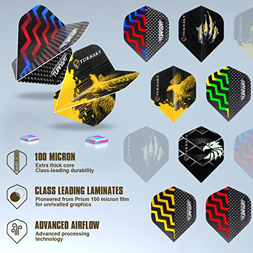 Turnart 12-Piece Steel Tip Darts Set with Case