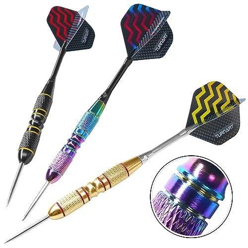 Turnart 12-Piece Steel Tip Darts Set with Case