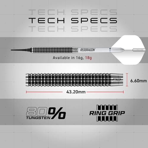 Red Dragon Pegasus 20g Soft Tip Darts Set