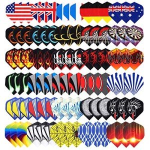 Niubixx 30 Sets Standard Dart Flights - Durable PET