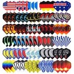 Niubixx 30 Sets Standard Dart Flights - Durable PET