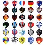 Niubixx 30 Sets Standard Dart Flights - Durable PET