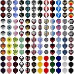 MaxMau 144 Pcs Dart Flights - Standard Shape