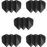 Target Darts ID Pro Ultra Black No.6 Flights - 15 Pack