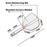 CUESOUL Patterned Black Dart Flights