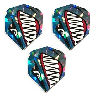 Angry Ocean Shark Dart Flights - Strong 75 Micron