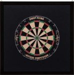 Viper Dartboard Backboard with Dark Mahogany Finish