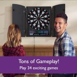 Fat Cat Electronx Compact Electronic Dartboard with Games