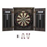 DMI Sports Paris Dartboard Set - Rustic Gray