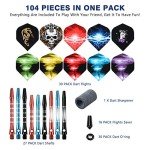 Dart Accessories Kit: 104 Pieces for Players