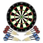 LinkVisions Staple-Free Dartboard with 18g Darts Set