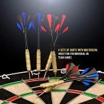LinkVisions Staple-Free Dartboard with 18g Darts Set