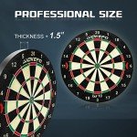 Professional Sisal Dartboard with 6 Steel Darts