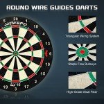 Professional Sisal Dartboard with 6 Steel Darts