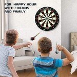 Professional Sisal Dartboard with 6 Steel Darts