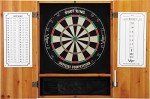 Viper Metropolitan Bristle Dartboard with Oak Cabinet