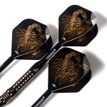 CUESOUL Black Scorpion 20g Steel Tip Darts Set