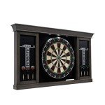 Palmer Dartboard Cabinet with LED Lights and Accessories